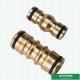 Brass Hose Tap Connector Male Threaded Garden Water Pipe Quick Adapter One Way Fitting Nipple Joint