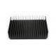 Black Anodized 6060 Aluminum Heatsink Extrusion Profiles T66