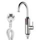 Stainless Steel 3300W EU Plug Electric Hot Water Tap Kitchen