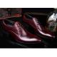 Romantic Soft Leather Men'S Wedding Dress Shoes Pure Color Brush Off British Style