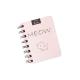 Portable Mini Spiral Bound Notebook / Ring Bound Notebook Pink Color For Girl