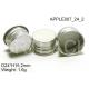 Bright Silver H15.2mm Aluminium Metal Bottle Caps for Cosmetics / Food Bottles