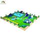 Water Park Project Design Playground Games Inflatable Obstacle Course Water Bouncy Slide With Pool