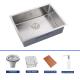 18 Gauge Undermount Stainless Steel Kitchen Sink Polished And Brushed Finish