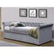 Grey Colour Multifunctional Upholstered Trundle Daybed With Storage