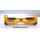 6.5 inch classic golden two wheel hoverboard self balancing scooter bluetooth LED light