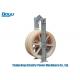 Rated Load 40kN Transmission Line Stringing Tools Nylon Three Wheel Conductor Pulley
