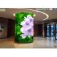 360 degree cylinder video display outdoor column screen on building advertising billboard led wall curve