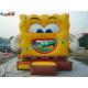 Spongebob Commercial Bouncy Castles , Inflatable Bouncer Slide CE / EN14960