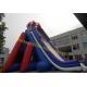 giant blue and red colours water slide