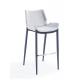 Brushed Stainless Steel Footrest 106cm High Bar Stools