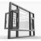 60 x 48 Aluminum Casement Windows with Modern Design and Stainless Steel Screen Netting