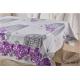 Oilproof PVC Polyester Fabric Tablecloth Cover 30m Length Woven Backing 270g/m2