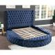 Cara Furniture Limited Factory direct velvet queen bedroom bed storage king round bed customizable bed room set