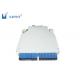 12 SC DIN fiber optic terminal box ABS plastic for DIN rail mounted application