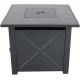 40,000 BTU Outdoor Gas 30'' Square Fire Pit Table With Easy-Access Door