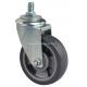 5 200kg Threaded Swivel PU Caster 6435-76 Edl Medium Thickness 4mm Without Brake