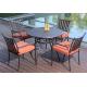 outdoor furniture aluminum poolside table set-9071