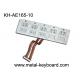 10 Keys Waterproof Metal Keypad with Top Panel Mounting Solution