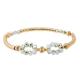 Affordable Infinite Handmade Adjustable Beaded Bracelet Gold Plated For Party