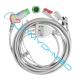 Round 12 Pins Plug HP 3 Lead ECG Cable Medical ECG Lead Wires