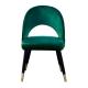 Restaurant furniture round back design wooden leg and upholstery chair dressing velvet chair,color optional.