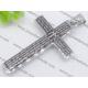 Black Stainless Steel Cross Pendants With English Scripture 2220071-13