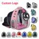 Cat Pet Carrier Backpack Transport Bag Lock Safety Zippers Portable Breathable