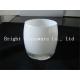clear white blown glass candle holder for hotel decoration
