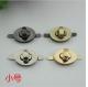 China handbag hardware silver color oval shape small twist turn lock