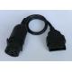 J1939 Type 1 Deutsch 9-Pin Male to J1962 OBD2 OBDII 16 Pin Male Cable