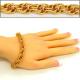 Fashion Men jewelry bracelet 18K Real Gold Plated Chunky Link Chain Bangle Trendy jewelry