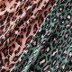 Leopard Pleated Printed Woven Fabrics 150cm