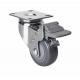 Edl Chrome 2.5mm Thickness 80kg Plate Brake PU Caster 37225-77 Customized Request