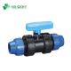 PP Compression Double Union Ball Valve Suitable for Various Applications