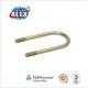 Special Customized Fastener Round Bend U Bolt with Zinc Yellow