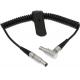 Lemo 5 Pin Timecode Coiled Camera Connection Cable For Sound Devices ZAXCOM DENECKE XL-LL