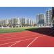 All Weather Silicone Polyurethane Running Track With Good Appearance