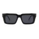 Unisex TAC Lens Square Acetate Sunglasses Thick Frame Two Colors