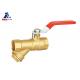 HPB57 Ball Valve With Drain Port CW617 Y Strainer With Ball Valve Brass