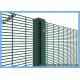 PVC Coated Woven Wire Mesh Panels Galvanized Core Wire Sturdy For Prison