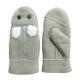 Promotion Fashion Plain Daily Life Usage Winter Warm Real Lamb Fur Mittens Gloves