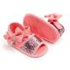 New designed PU Leather Gold Bowknot 0-18 months infant baby sandals