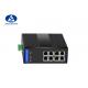 5V Fast Ethernet Media Converter , Industrial Gigabit Poe Switch 8x10/100/1000Base T