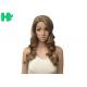 Deep Wave Long Synthetic Wigs Dark Blonde Lustrous With Highlight