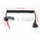 Zacuto Gratical Eye Viewfinder Power Coiled Cable Right Angle 2 Pin To D-Tap