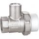 1106 Nickel Plated DN20 DN25 DN32 Magnetic Lockable Ball Valve Female Threaded End x PP-R pipe End