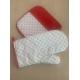 High Temp Resistant Terry Cloth Oven Mitts and Pot Holders with Pocket Sets For Kitchen