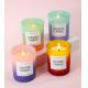 AROMA HOME China USA CA Warehouse 5oz Frosted Gradient Glass Jar Scented Candle With Gift Box