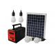 50W Polycrystalline Solar Home Light System Silicon PC Plastic 43hrs